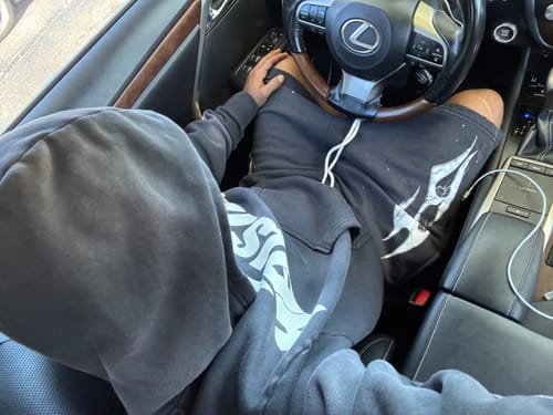 Customer photo review of Hellstar Halloween Sport Logo Shorts Black