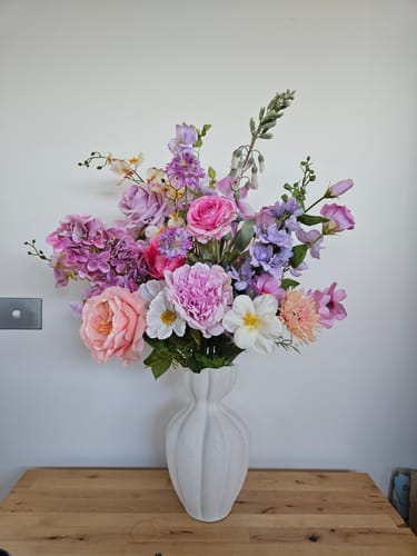 Customer photo review of Pastel Silk Flowers