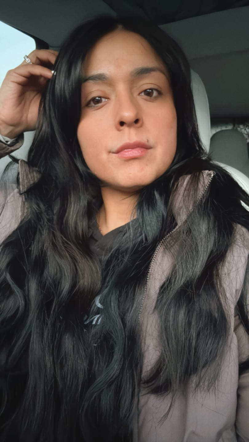 Customer photo review of Dark Brown #2 Natural Wave DIY Hair Extensions Home Kit