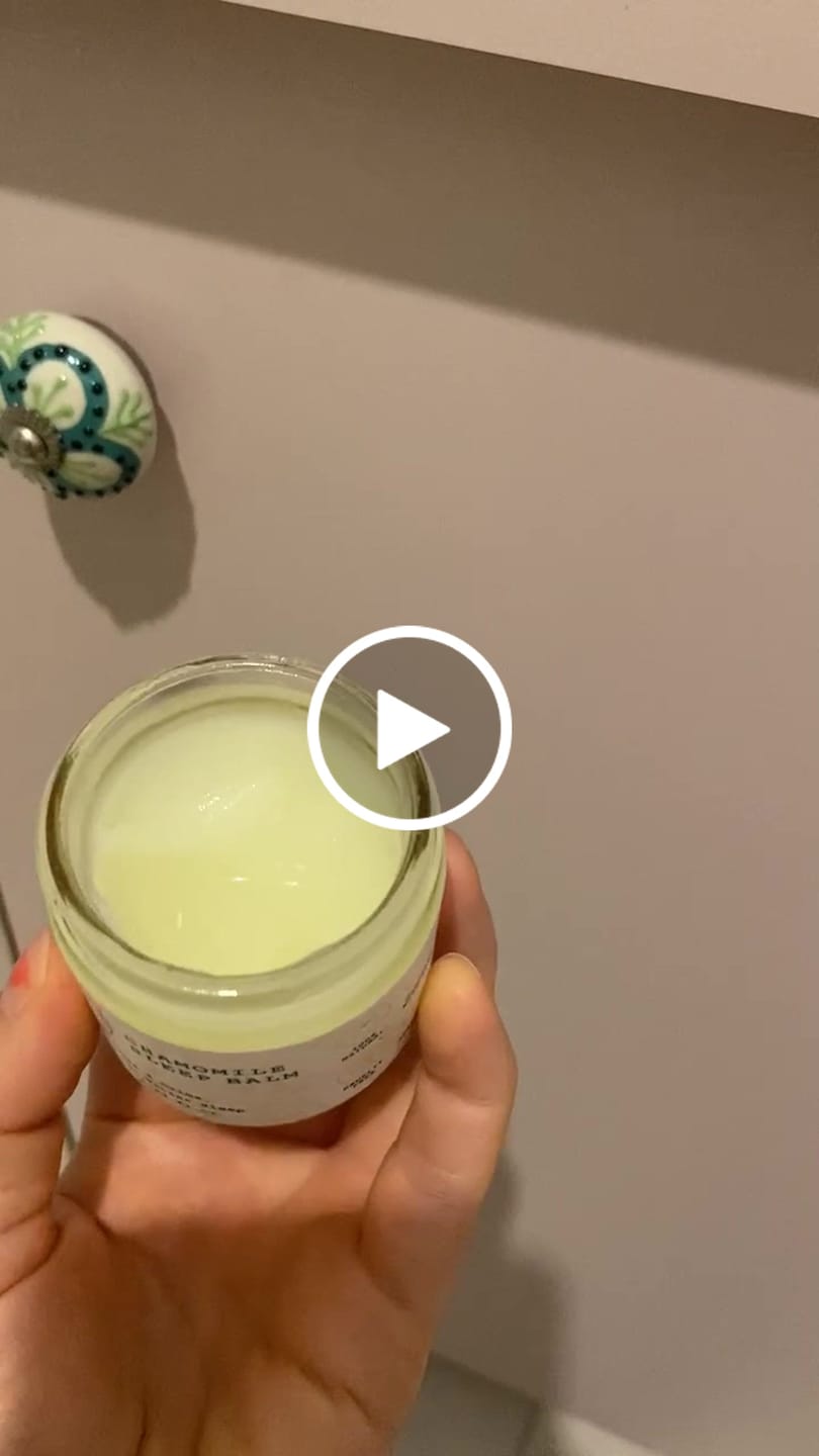 Customer video review of Chamomile Sleep Balm