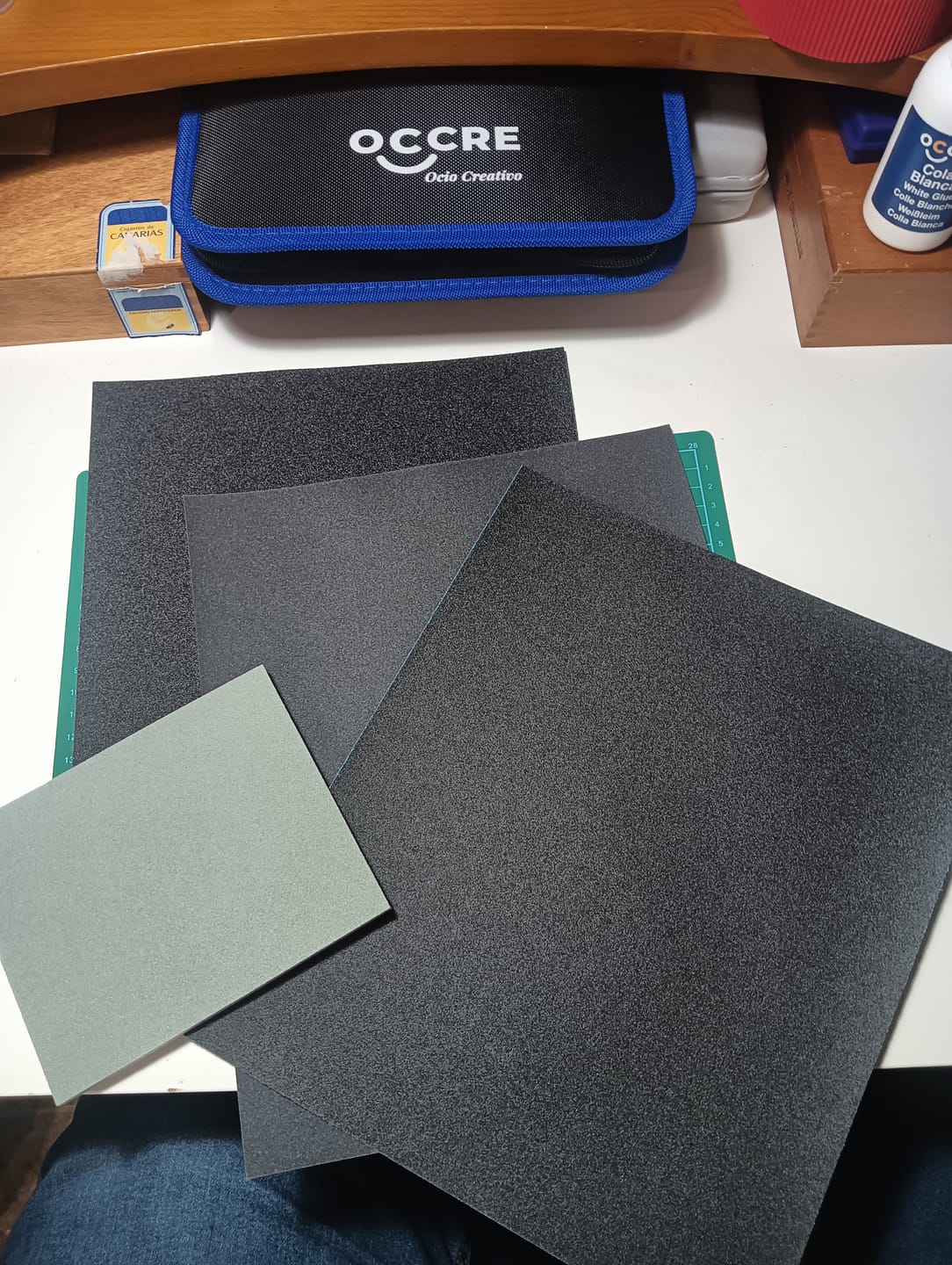 Customer photo review of Pack papeles de lija (P-80+P-150+P220) + esponja-lija