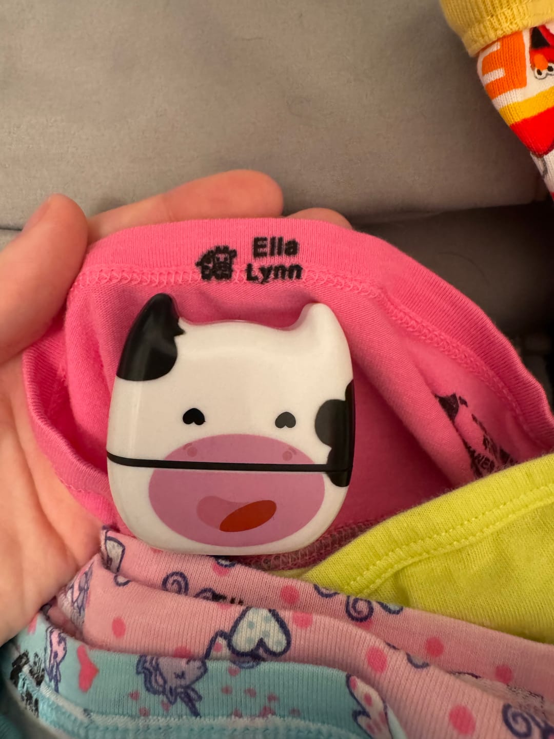 Customer photo review of Silly Animal Personalized Name Stamp (Bundle)