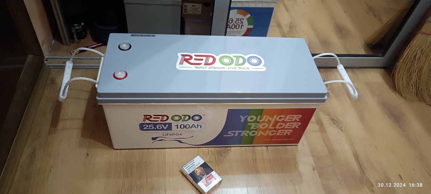 Customer photo review of 【Україна】0% ПДВ - Redodo 24V 100Ah акумулятор LiFePO4 глибокого циклу BMS 100A