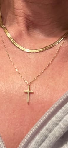 Customer photo review of Cross Necklace