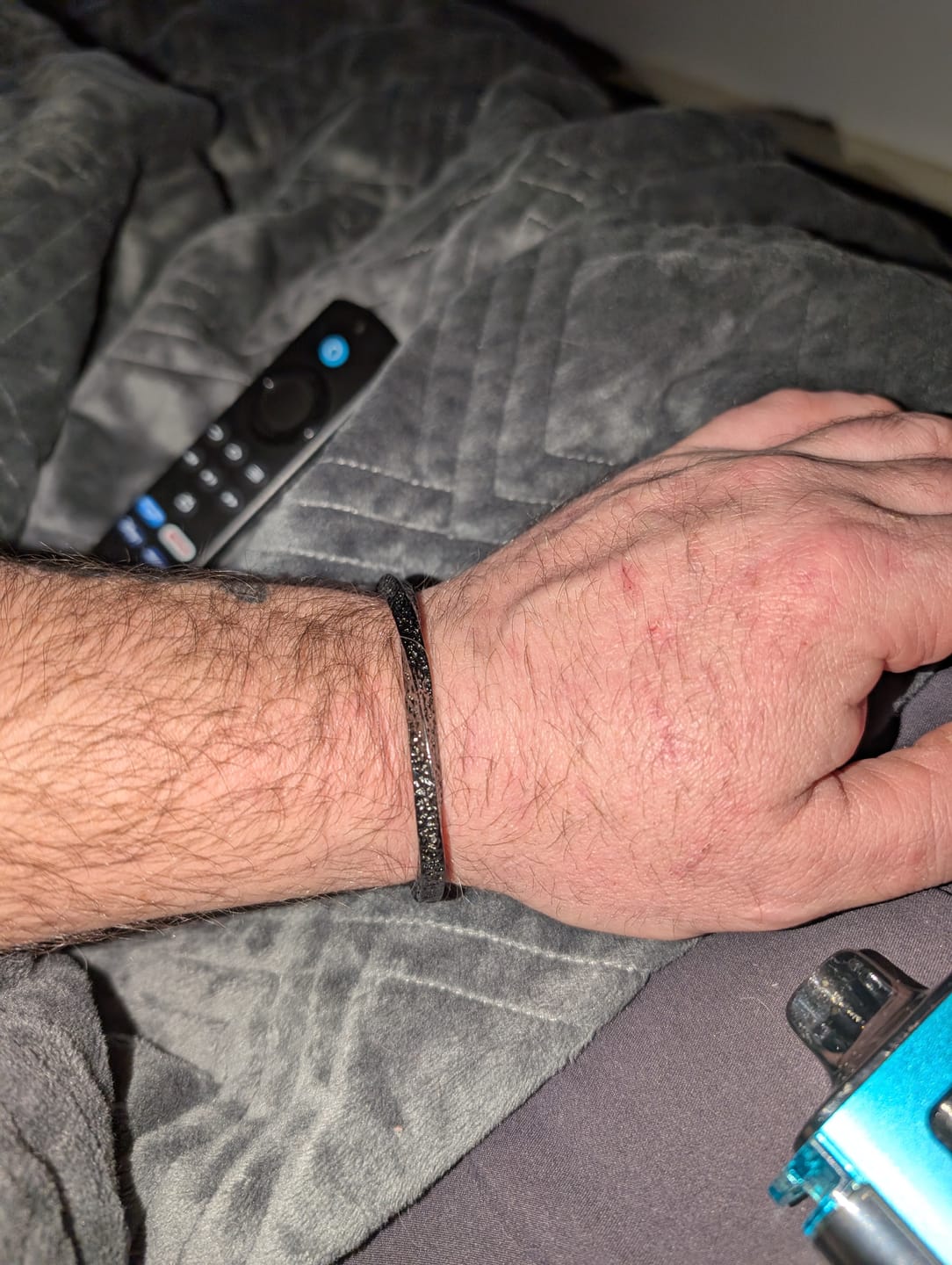 Customer photo review of FREE Today: Flowing Fire Gold Inlay Adjustable Bracelet / Ring