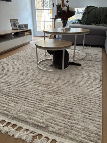 Customer photo review of Bilbao Rasha Geometric in Beige Rug