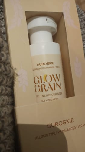 Customer photo review of Glow Grain Rice Enzyme Cleanser