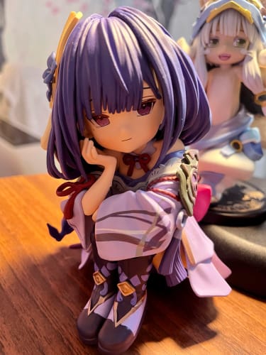 Customer photo review of Cute Genshin Impact Figures – Yoimiya, Raiden Shogun, Naganohara Yoimiya & Yae Miko Q Version PVC Model Toys