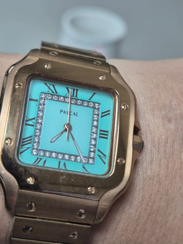 Customer photo review of Square Aviation Luxe Diamond Watch