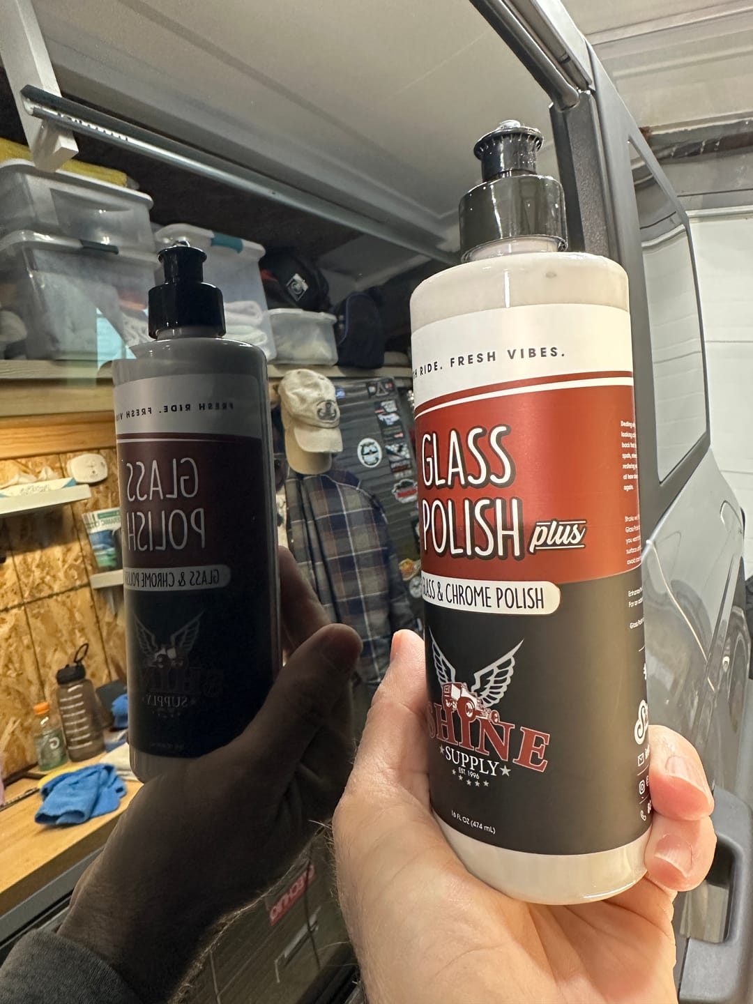Customer photo review of Glass Polish Plus 16 oz