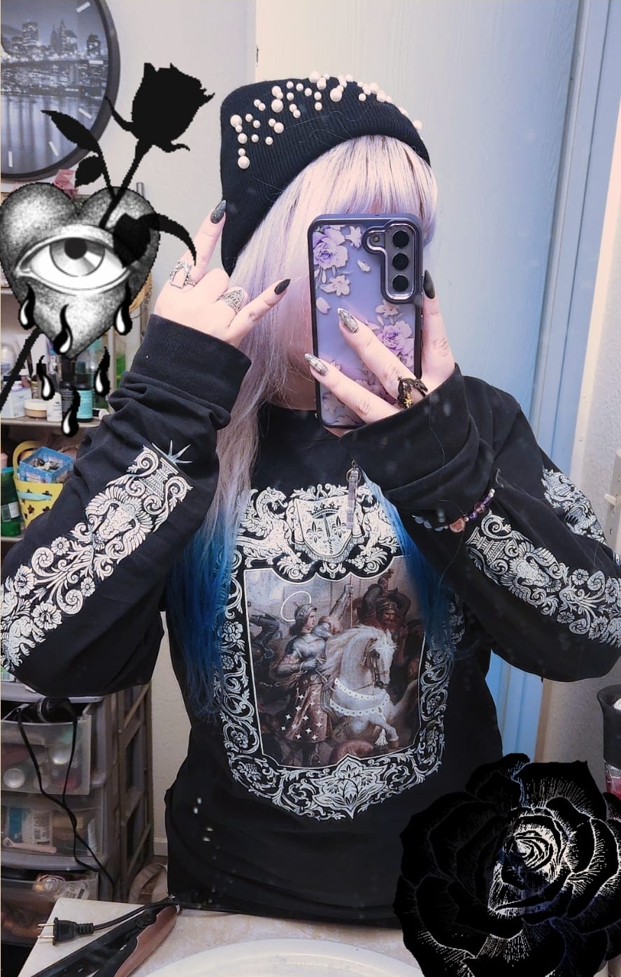 Customer photo review of Resistance Heavy Faded Long Sleeve Tee