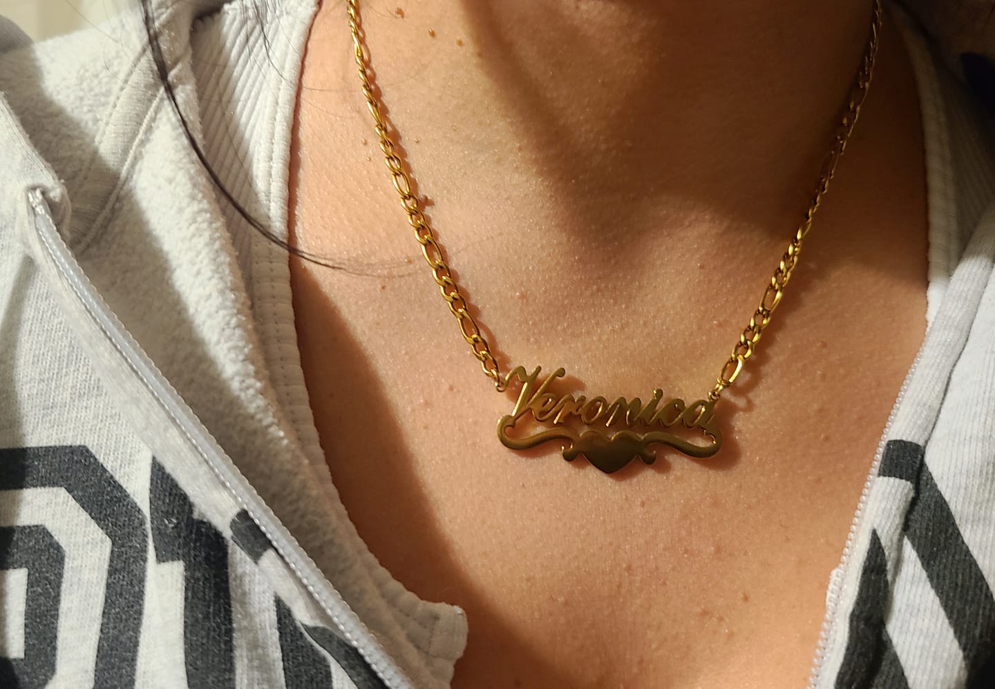 Customer photo review of Love Name Necklace