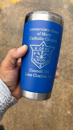 Customer photo review of (6 Pieces) Custom Laser Engraved - 20oz Tumblers