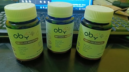 Customer photo review of Pack de 3 frascos: OBY Pure Inositol con Myo y D-Chiro Inositol + Ácido Fólico, Hierro y Extracto Arándano | Capsulas