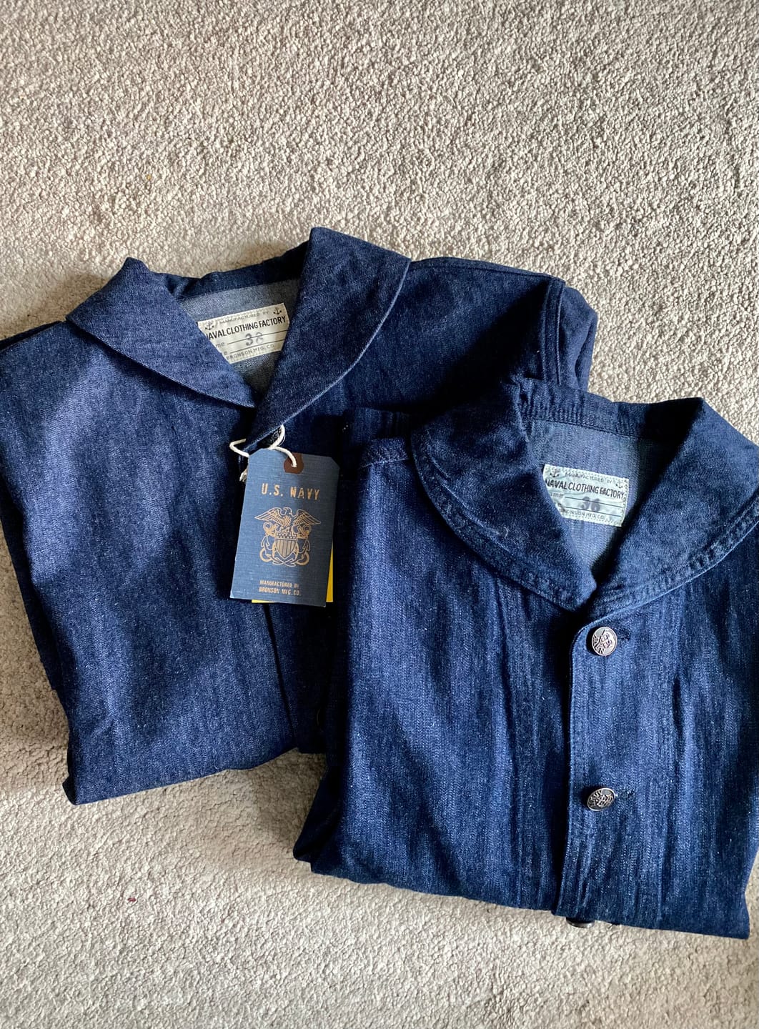Customer photo review of 1922 USN 2nd Denim Coverall Utility Jacket