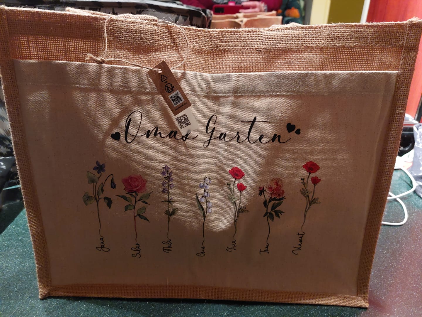 Customer photo review of Omas Garten - Großeltern-Tasche