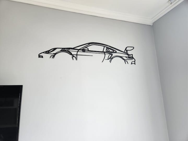 Customer photo review of Your Custom Car Metal Wall Art