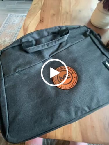 Customer video review of Custom Leather Patches only