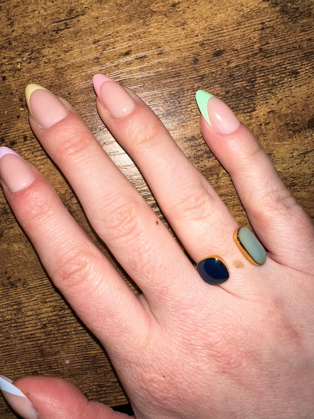 Customer photo review of Aquamarine Wrap Ring