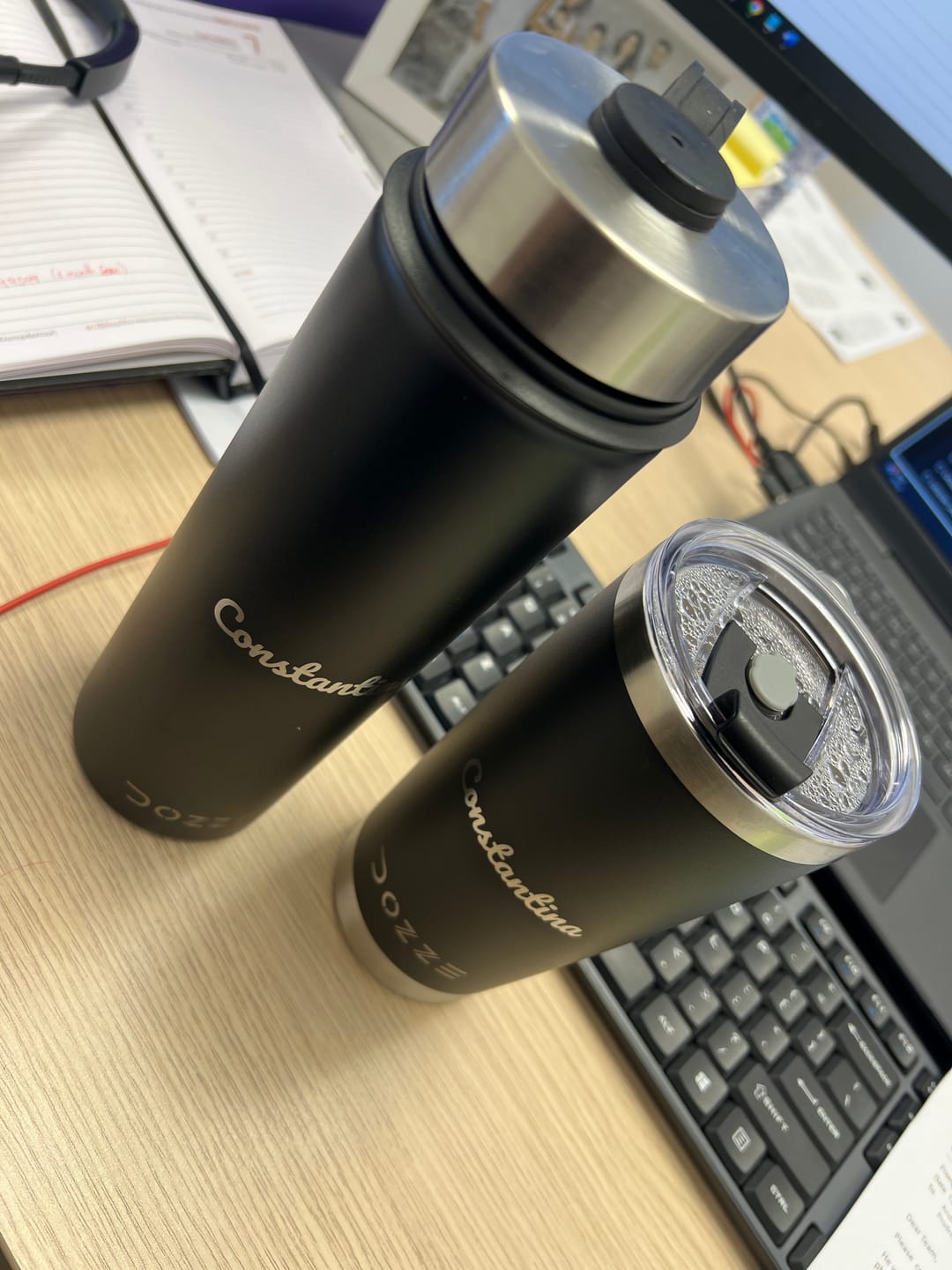 Customer photo review of DOZZE Voyager Water Bottle