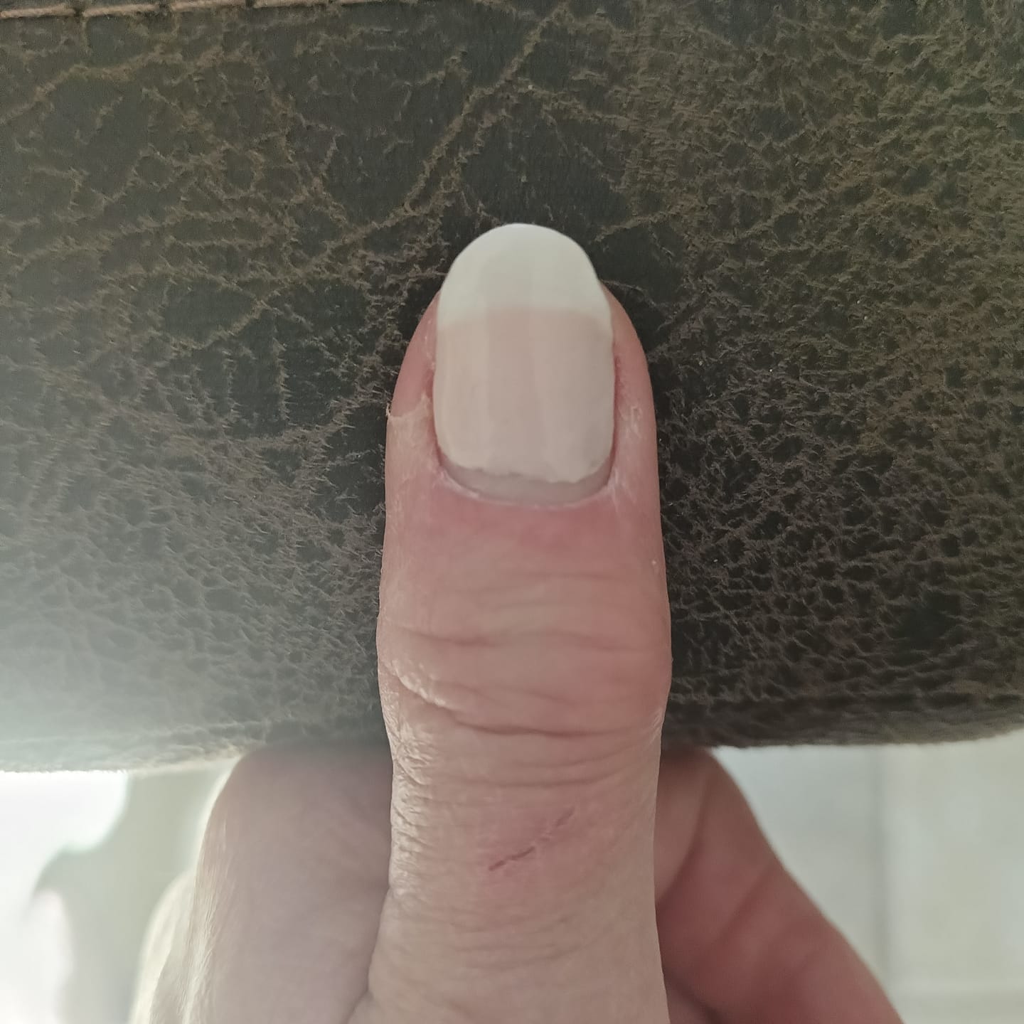 Customer photo review of Crystal White Dipping Powder