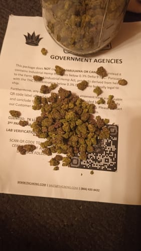Customer photo review of Ice Cream Cake - Indoor THCA (Smalls)