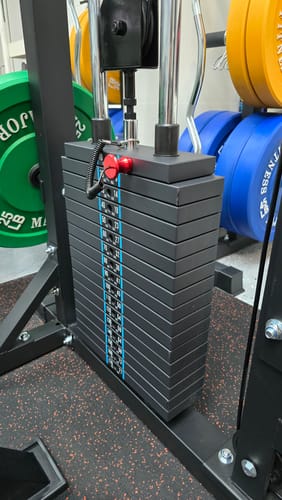 Customer photo review of Major Fitness Weight Stack Set