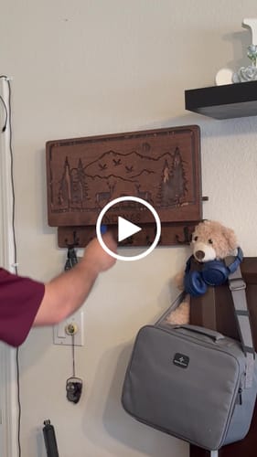 Customer video review of PERSONALIZABLE DEER SCENE