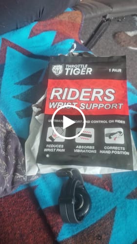 Customer video review of Motorcycle Wrist Support - Ride Without Wrist Pain