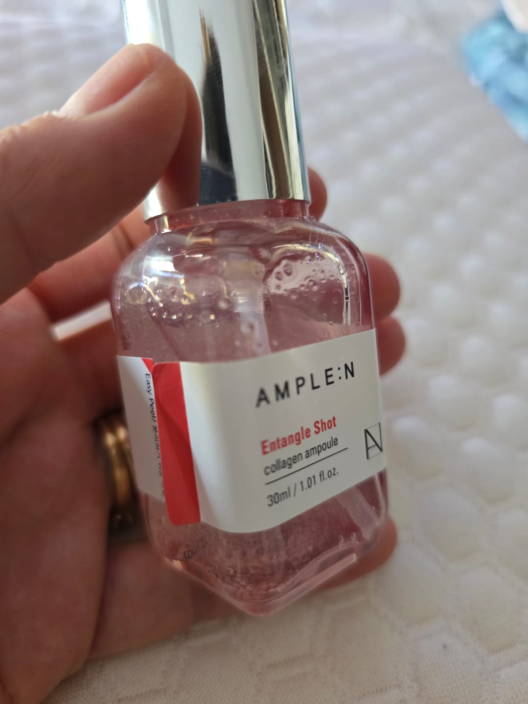 Customer photo review of Sérum Facial Colágeno Redensificador 30ml AMPLEN