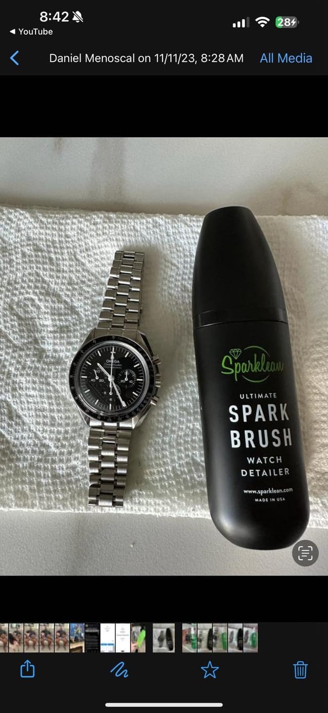 Customer photo review of SparkBrush Soft-Bristle Gentle on All Metals, Jewelry, & Watches