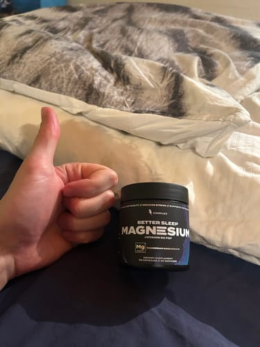 Zákaznická recenze s fotkou produktu Sleep Magnesium