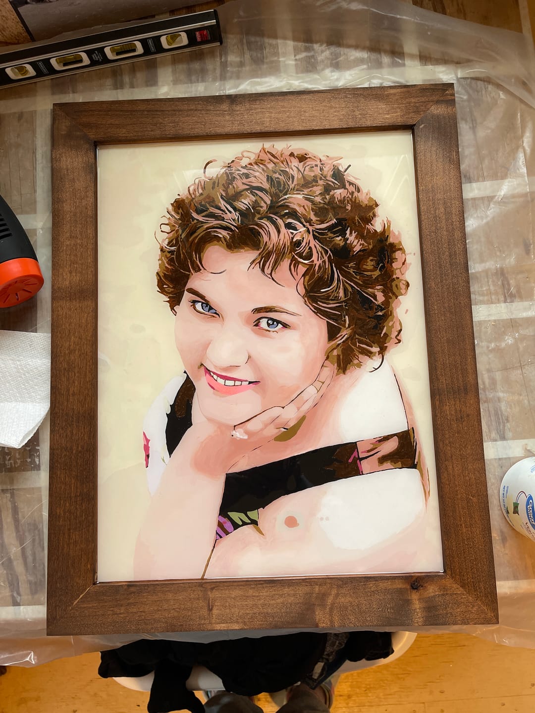 Customer photo review of Paint by Number Kit