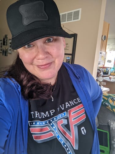 Customer photo review of Maga Trump Life Hat - Blackout