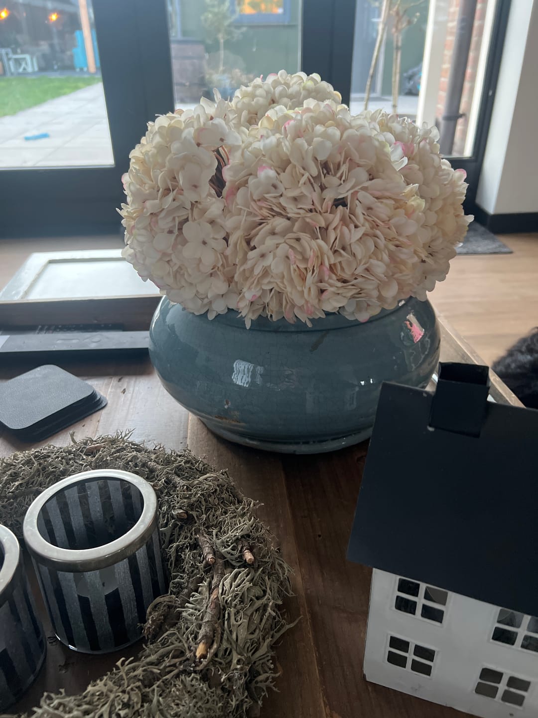Customer photo review of Grote Zijden Hortensia - Crème