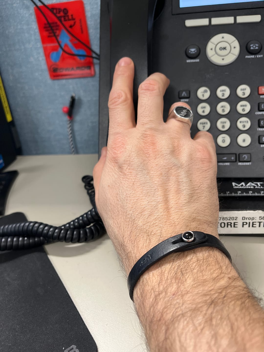 Customer photo review of Bracciale pelle io Onice Tulsi