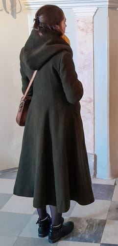 Customer photo review of Hooded winter warm wool coat women 5461