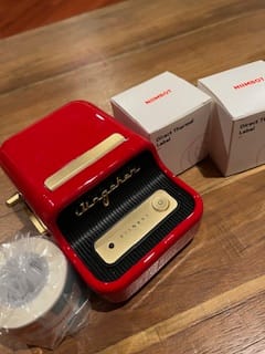 Customer photo review of B21 Bluetooth Thermal Label Printer, Efficient for Home, Office, Business