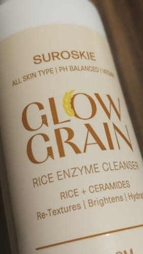 Customer photo review of Glow Grain Rice Enzyme Cleanser