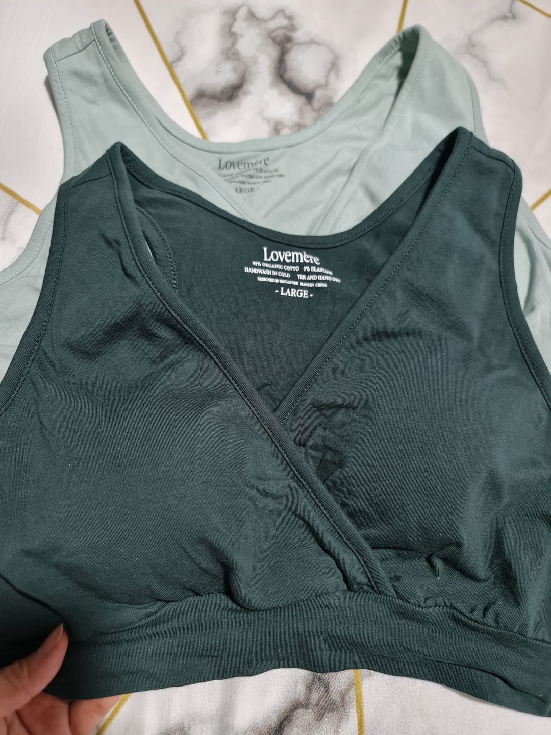 Customer photo review of Chloe Dream Love Organic Bra