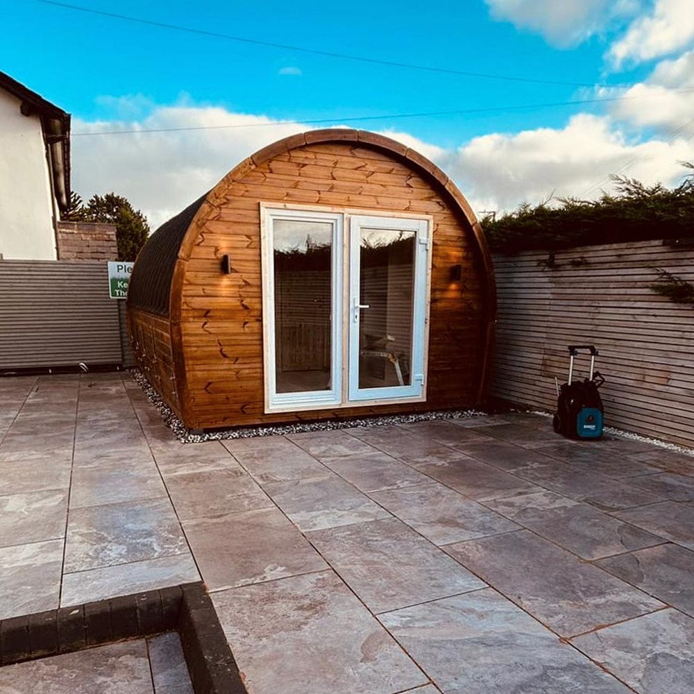 Customer photo review of KeiCo Western Glamping Pod - Spacious Luxury in Thermowood & Nordic Spruce