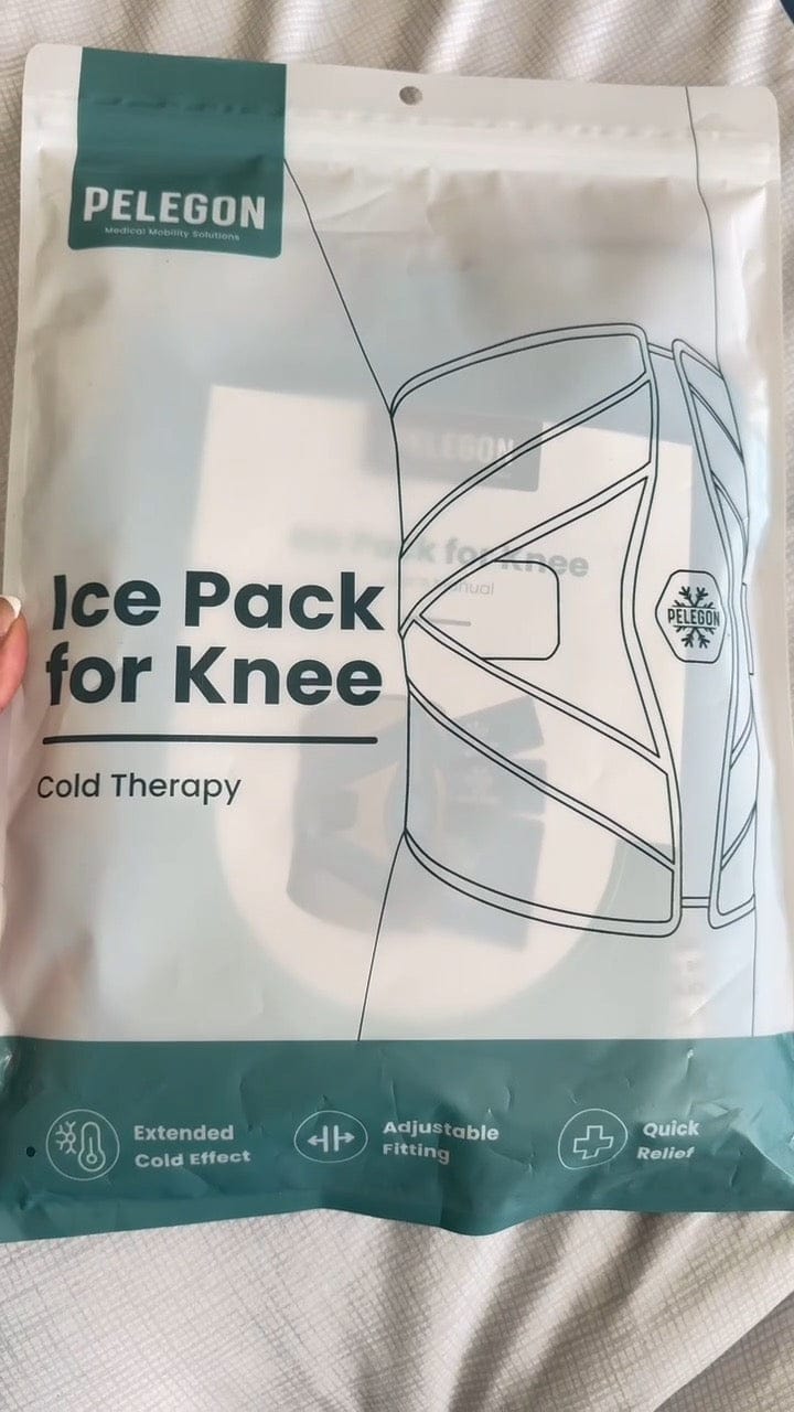 Customer photo review of Knee Ice Pack Wrap