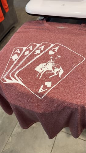 Customer photo review of Poker DTF Transfer