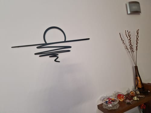 Customer photo review of Décoration murale en métal - Coucher du soleil