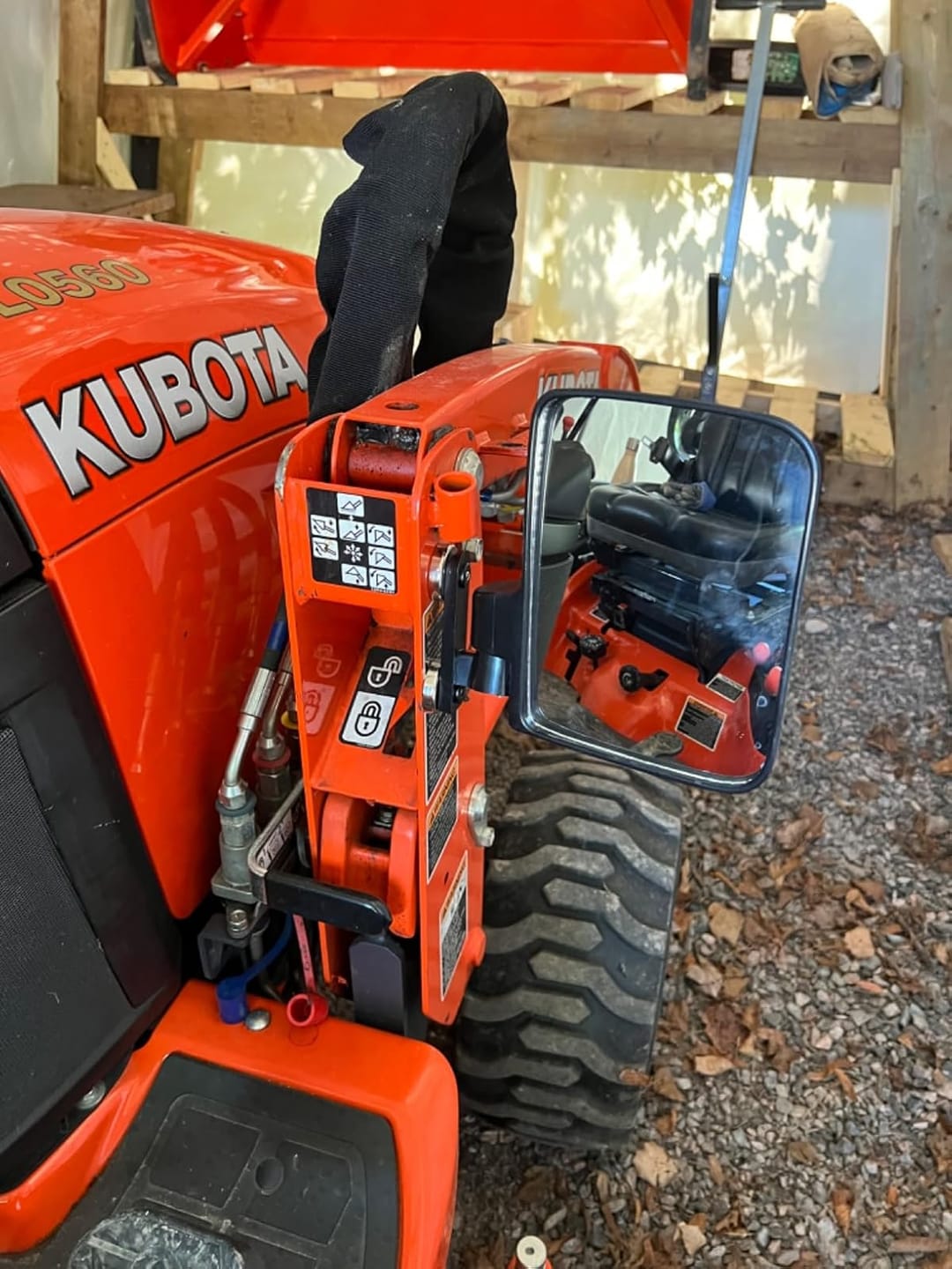 Customer photo review of 220Lbs Magnetic Side Mirrors for UTV Golf Cart Tractor Forklifts