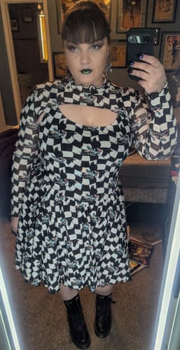 Customer photo review of PRE-ORDER - Beetlejuice Beetlejuice™ Sandworm Swing Dress with Matching Bolero
