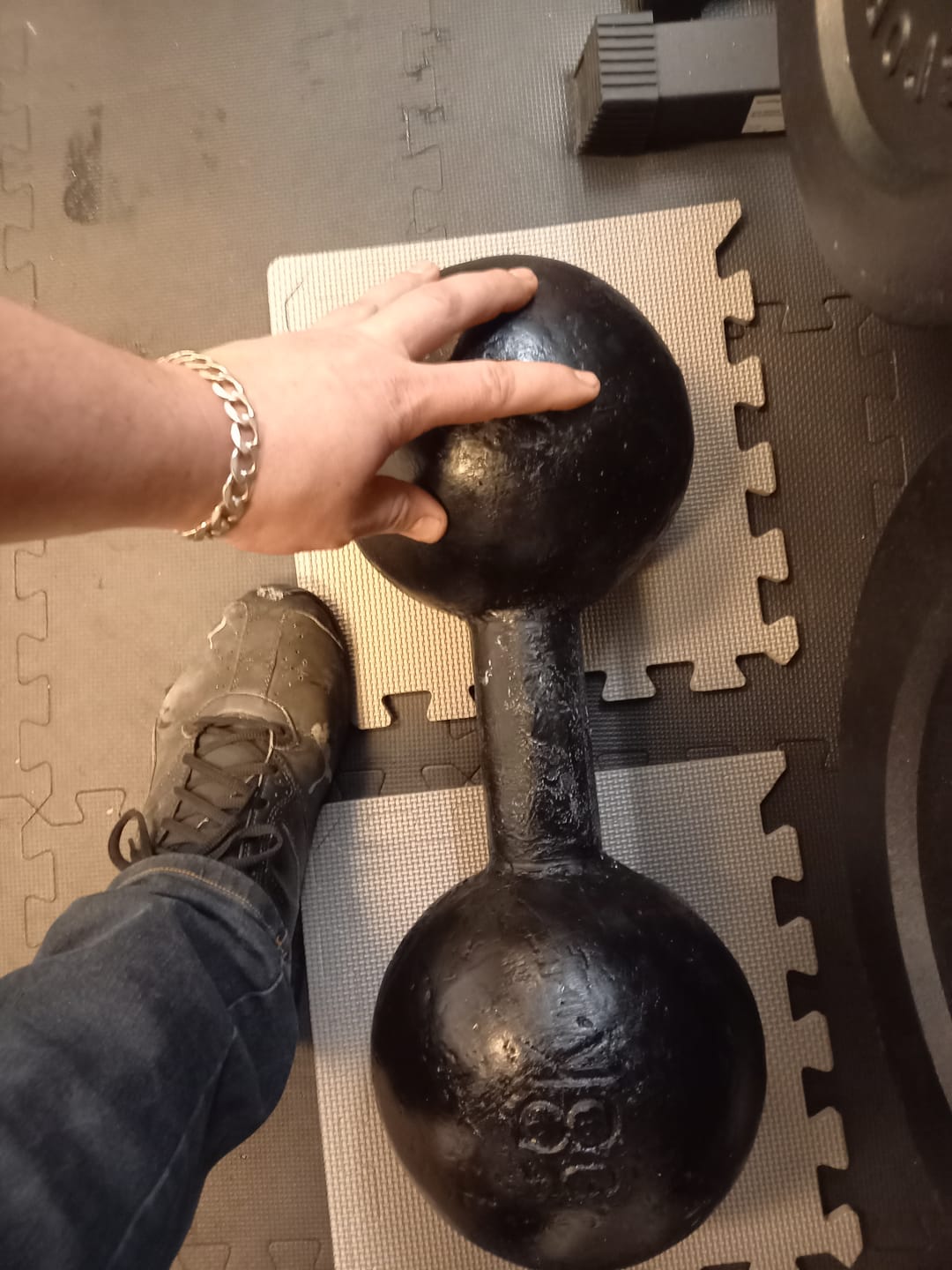 Customer photo review of Circus Dumbbells 20-78KG