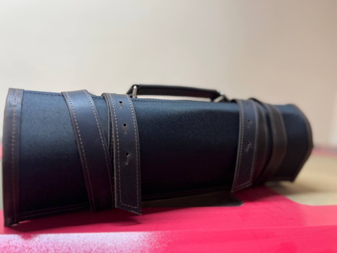 Customer photo review of Waxed Canvas Knife Roll