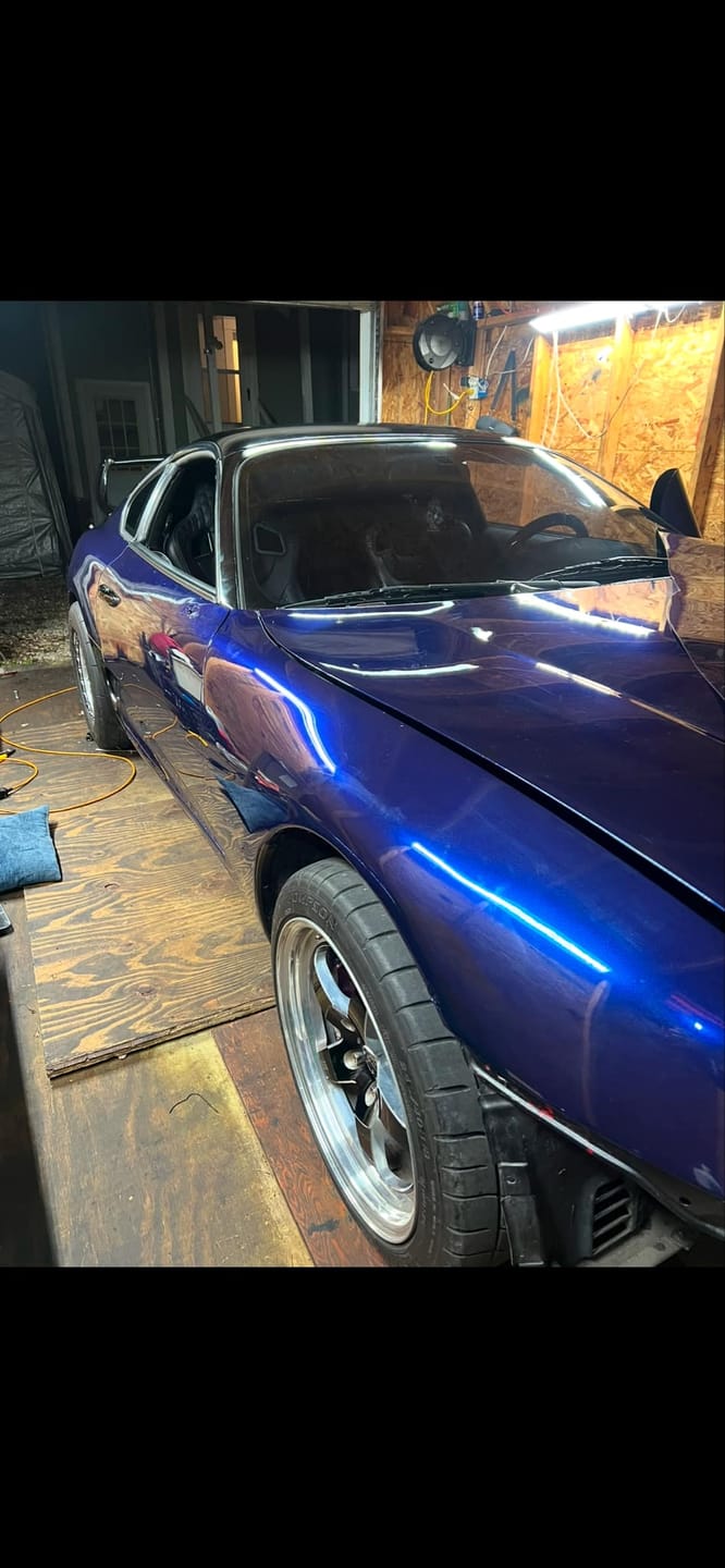 Customer photo review of Glossy Metallic Tanzanite Blue Vinyl Wrap