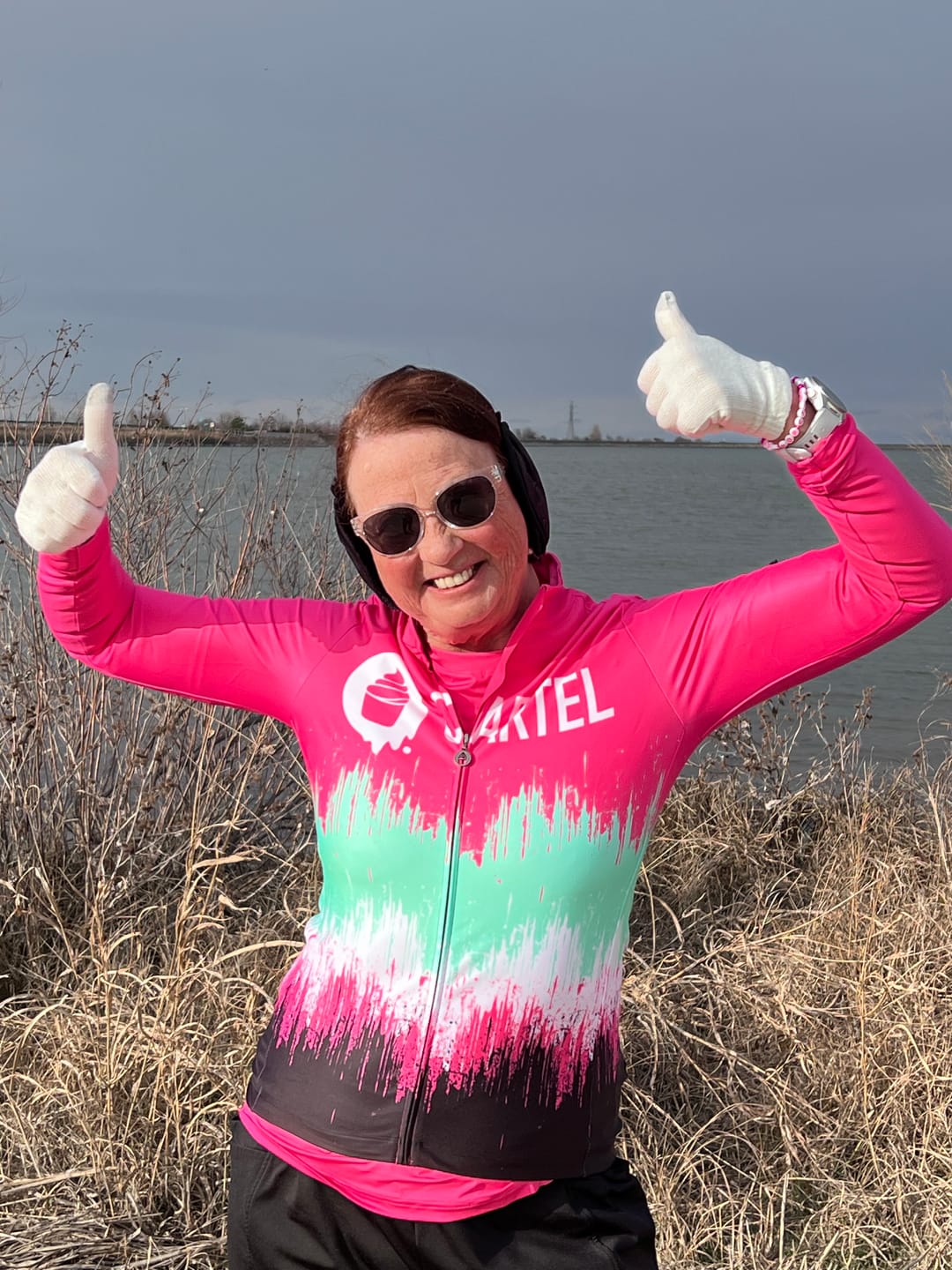 Customer photo review of Womens Batch of 2025 Fleece Jersey Pink